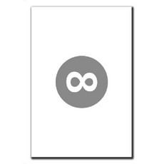 파랑디자인 캔버스 액자, 에너지 (무한대