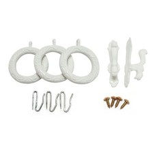 GNG 조각커텐링 조각커텐링 24개+커텐핀24개_화이트+후사고리2개+피스4개, 화이트