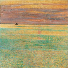 노을이 지는 잔잔한 바다 수평선 2장, Landscape-032, 2개
