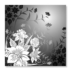 디아섹액자 벽걸이용, Floral background