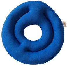 모두피아 기능성 몰 비즈 도넛 방석, 블루, 1개