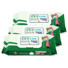 땡큐대디 물걸레 물티슈 청소포 손걸레 30매, 3팩