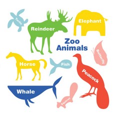 잇스틱스 Basic animal words2 데코스티커, A