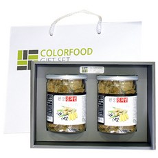 컬러푸드 편강진저빈 선물세트 + 쇼핑백, 250g, 2개
