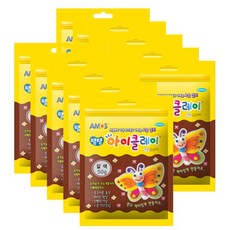 아모스 탱탱 아이 클레이 파우치 10p, 갈색, 50g