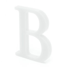 Kuu 大寫字母造型擺飾, B（白）