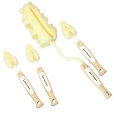 퍼펙션 젖병솔 + 젖꼭지솔 3p 세트, 베이지 + 아이보리, 1세트