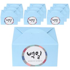 백일떡투명답례하트스티커