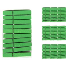 유니아트 1000 칼라 나무집게 특대 (7.2cm) 10p, 초록, 10개입