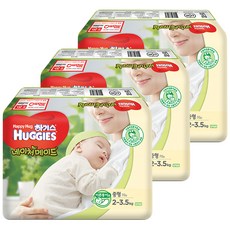 하기스 2017년 네이처메이드 밴드형 기저귀 아동공용 이른둥이 중형 (2~3.5kg), 210매