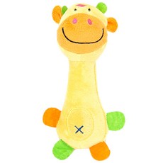 DING DONG PET 乳牛玩偶小狗玩具, 1個, 混色