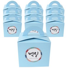 백일떡투명답례하트스티커