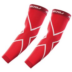 2XU Compression 팔 슬리브 밴드 2p 세트, RED
