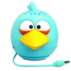앵그리버드 GEAR4 미니 스피커 + 패브릭 파우치 + USB 충전 케이블 WJEWU-3262, CLASSIC BLUE BIRD