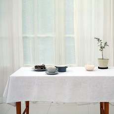 화이트린넨식탁보
