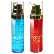 고려티엠 발렌타인 환타스틱 롱타임 펌프 마사지 젤 40ml + 엑스타시드롭 핫 오일 40ml, 1세트