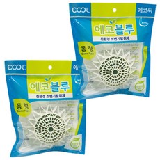 에코씨 돔형 화장실 탈취제 에코블루, 80g, 2개입