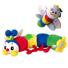 꿈나라 국민 애벌레 애착인형 + 손목 딸랑이, 윙고, 1개