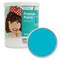 노루페인트 팬톤 내부 실내벽면 무광 페인트 1L, 16-4725 Scuba blue, 1개
