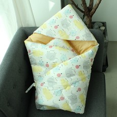 큐비앤맘 영유아동용 하마나염 겉싸개, Yellow