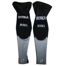 베비카 9부 칼라 무릎 보호대 2p CO103, 블랙