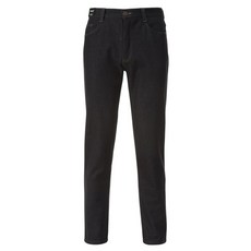 트래디 남성용 데일리 진 청 합포 노턱 기모 골프 바지