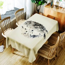  아울리빙 북유럽 스타일 방수 식탁보, H, 140 x 180 cm 