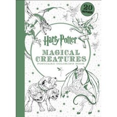 Harry Potter Magical Creatures Postcard Coloring Book Paperback, Scholastic Inc.