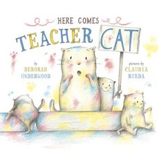 Here Comes Teacher Cat Hardcover, Dial Books