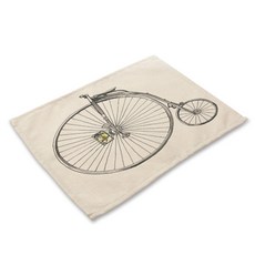 비케이 자전거 식탁매트, 3, 가로 42cm x 세로 32cm