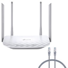 티피링크 공유기 ARCHER C50 + 랜선 CAT5.E 20M, ARCHER C50, CAT5.E 20M(G)