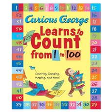 Curious George Learns to Count from 1 to 100 Paperback, Houghton Mifflin Harcourt