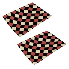 아울리빙 기하학 아트 식탁매트 2p, J, 42 x 32 cm, 2개