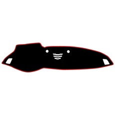 이모션 펠트 논슬립 3D 입체설계 대쉬보드 커버 기아, 올뉴K7 2016년~(센터스피커 유/HUD 무), 블랙 + 레드 테두리