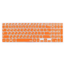 파인피아 삼성 노트북 NT355V5C/NT550P5C 전용 문자인쇄키스킨 SS05, ORANGE, 1개