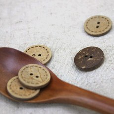 해피베어스 스텔라 스티치 나무단추 13mm, 혼합 색상, 15개입