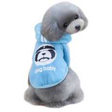인터팝 강아지 도그베이비 후드 티셔츠, 01