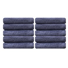 송월타월 호텔수건 130g, 진파랑, 10개