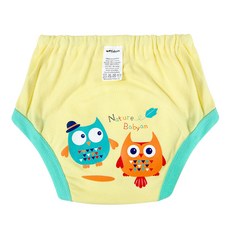 베이비앙 3중 방수 배변훈련팬티, 커플부엉이, 1개