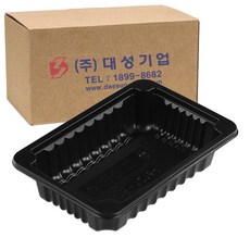 쿡앤락 일회용 실링용기 검정 500ml 몸통, 1200개입, 1개