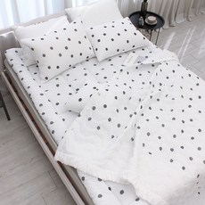 CHOUETTROOM 圓點涼感泡泡紗夏季絎縫被寢具組