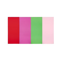 퍼니존 퍼니테라피 레드비비드 시리즈 3 유아폴더매트, 레드 + 핫핑크 + 그린 + 베이비핑크