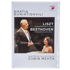 FRANZ LISZT LUDWIG VAN BEETHOVEN - 리스트 피아노 협주곡 2번 & 베토벤 : 피아노 협주곡 1번 카티아 부니아티쉬빌리 주빈 메타 텔 아비브 라이브 오스트리아수입반, 1CD