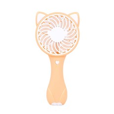 데코 충전식 휴대용 선풍기 FOX FAN, FOX FAN-DCS1, 베이지