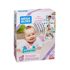 메가블럭 우리아기 첫블럭 20p 선물세트, 혼합 색상