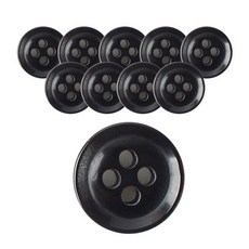 동화상가몰 DY와이셔츠단추2 미니각테 10mm, BK, 10개입