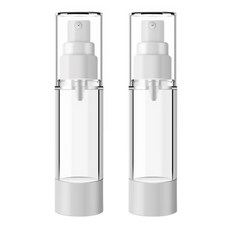 DM 뷰티 휴대용 스프레이 공병 플랫 진공 80ml, 혼합 색상, 2개입