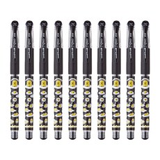 미쓰비시 시그노 유니볼 구데타마 젤잉크펜 0.38mm UM181, 블랙, 10개입