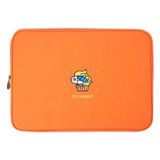 디자인아이비 GG 꼬등어 리사이클 노트북 파우치, SO SWEEET(orange), 13in