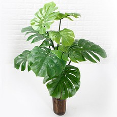 조아트 인조나무 몬스테리어 112cm, 혼합 색상
